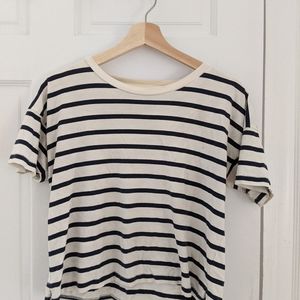 Madewell S striped boxy tee, cropped